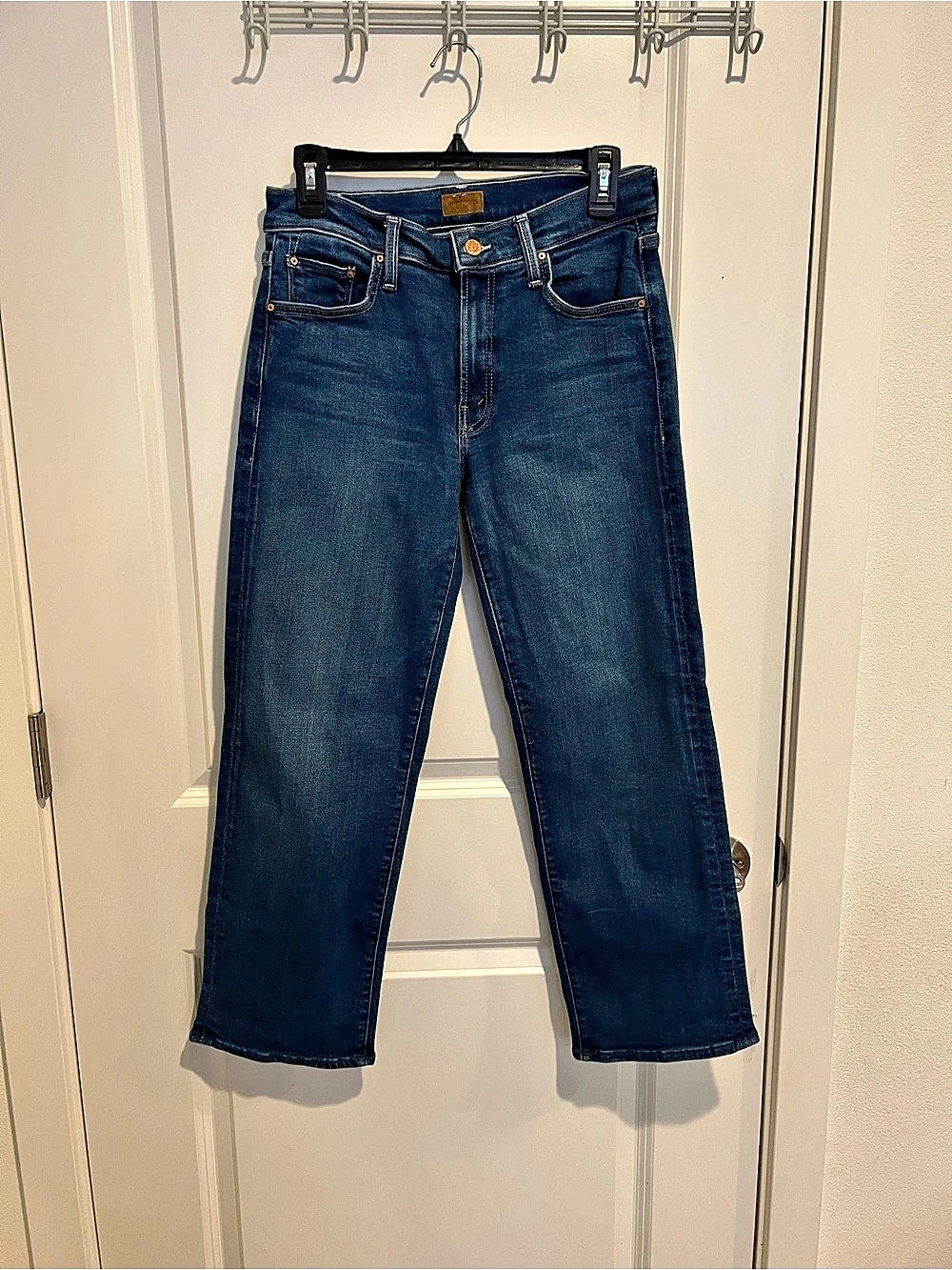 MOTHER The Mid Rise Rambler Ankle Straight Leg Jeans Waist 27